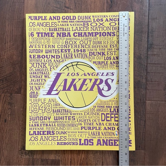 L.A. LAKERS print on canvas, authentic - Picture 5 of 11